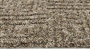 Breno Metrážový koberec SPARTA 5617, šíře role 400 cm, Hnědá, Vícebarevné
