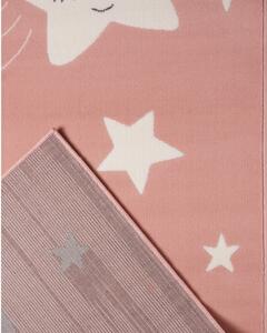Dětský růžový koberec Hanse Home Adventures Stardust, 80 x 150 cm