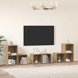Sestava TV skříněk 6 ks Artisanový dub Kompozitní dřevo 3393164