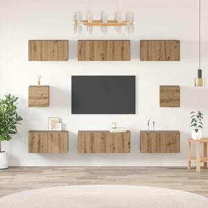 Sestava TV skříněk 8 ks Artisanový dub Kompozitní dřevo 3393167