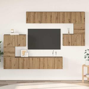 Sestava TV skříněk 8 ks Artisanový dub Kompozitní dřevo 3393218