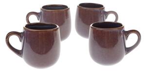 Fialové keramické hrnky na espresso v sadě 4 ks 100 ml – Dakls