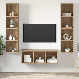 Sestava TV skříněk 3 ks Artisanový dub Kompozitní dřevo 3393341