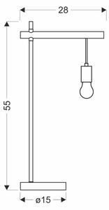 Candellux Stolní lampa Izzy pro žárovku 1x E27 41-80042