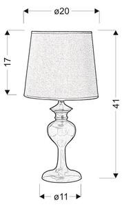 Candellux Berkane stolní lampa 1x40 W fialová 41-11756
