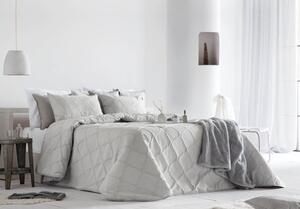 Textil Antilo Přehoz na postel Idalia Grey, světle šedý, sada se 2 povlaky na polštáře 70x50 cm Rozměr: 250x270 cm