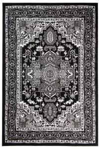 Makro Abra Klasický kusový koberec EUFRAT Q011A černý Rozměr: 80x150 cm