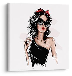 Obraz - Fashion woman (30x30 cm)