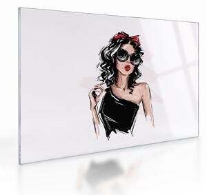 Skleněný obraz - Fashion woman (70x50 cm)