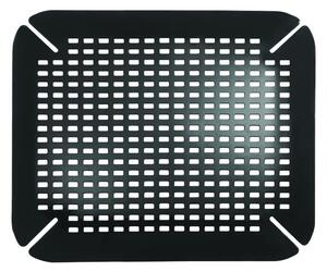 Černá podložka do dřezu iDesign Contour, 35 x 41 cm
