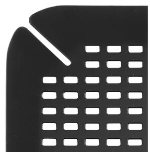 Černá podložka do dřezu iDesign Contour, 35 x 41 cm