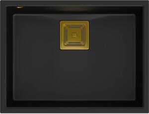 Quadron David závěsný dřez 55x42 cm černá HQD5542U7-G1