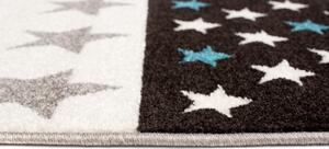 Makro Abra Moderní kusový koberec 36202/37126 FIESTA Hvězdičky šedý modrý Rozměr: 180x260 cm
