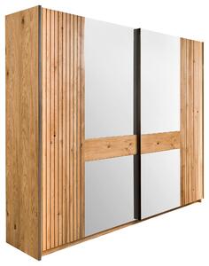 SKŘÍŇ S POSOUVACÍMI DVEŘMI, dub, barvy dubu, 242/214/67 cm Linea Natura - Šatní skříně