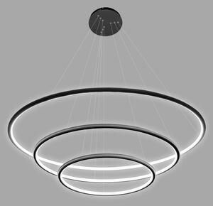 Altavola Design Ledowe Okręgi závěsné svítidlo 3x99 W černá LA075/P_80_in_4k_black