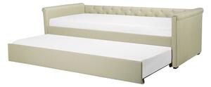 Rozkládací postel 80 cm LISABON (s roštem) (béžová). 1022719