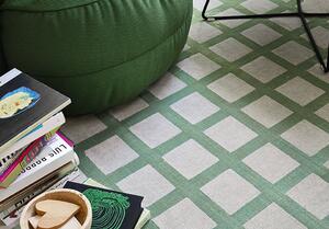 Connubia Kulatý koberec Cek, béžovo-zelený, Ø240 cm, CB7257-C