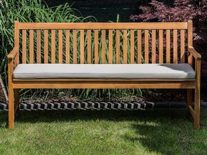 Zahradní lavice 160 cm VESTFOLD (dřevo) (béžový podsedák). 1022844