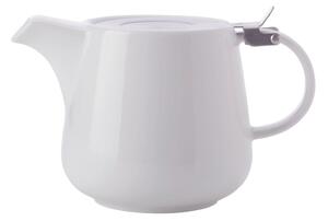 Bílá porcelánová čajová konvice se sítkem Maxwell & Williams Basic, 1,2 l