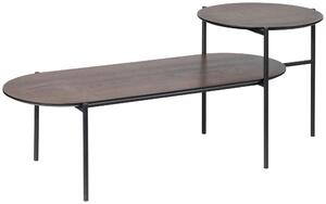 KONFERENČNÍ STOLEK, černá, tmavý dub, kov, kompozitní dřevo, 118/45/48 cm MID.YOU - Konferenční stolky, Online Only