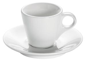 Bílý porcelánový hrnek s podšálkem Maxwell & Williams Basic Espresso, 70 ml