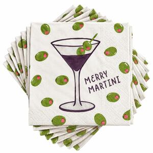APRÈS Papírové ubrousky "Merry Martini" 20 ks