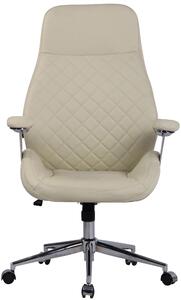 Kancelářská židle Selby - pravá kůže | krémová