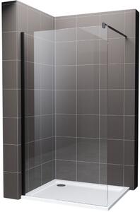 Hagser Bertina sprchová zástěna walk-in 80 cm černá matný/průhledné sklo HGR00000022