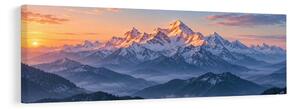 Obraz alpské panorama při východu slunce