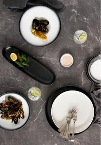 Bílo-černý keramický dezertní talíř Maxwell & Williams Caviar, ø 15 cm