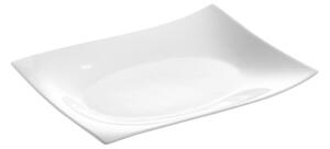 Bílý porcelánový servírovací talíř 22x30 cm Motion – Maxwell & Williams