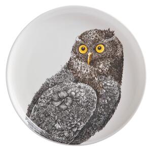 Bílý porcelánový talíř Maxwell & Williams Marini Ferlazzo Owl, ø 20 cm