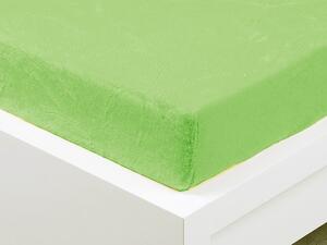 XPOSE® Mikroplyšové prostěradlo Exclusive - letní zelené 120x200 cm