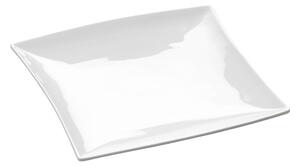 Bílý porcelánový dezertní talíř Maxwell & Williams East Meets West, 18,5 x 17,5 cm