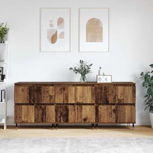 Úložná skříňka 3 ks Staré dřevo 60 x 35 x 70 cm 3394509