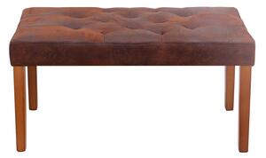 Stylová lavice Alisson 90 cm hnědá