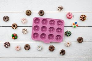 Růžová silikonová forma na mini donuty Fackelmann Sweet Sensation