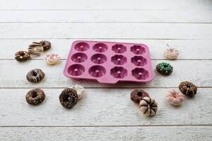 Růžová silikonová forma na mini donuty Fackelmann Sweet Sensation