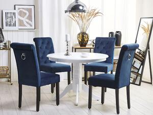Set 2 ks. jídelních židlí VALLA II (tmavě modrá). 1023205
