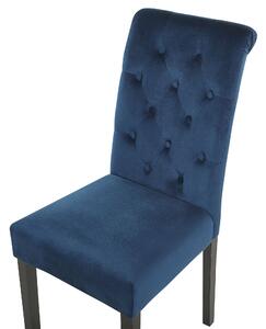 Set 2 ks. jídelních židlí VALLA II (tmavě modrá). 1023205