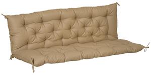 Outsunny Polstr na Lavici pro 3 Osoby 150x98x8 cm, Polstr s Popruhy, Sedací Polstr, Venkovní/Indoor Sedací Polstr, Polstrovaní pro Zahradní Nábytek, L