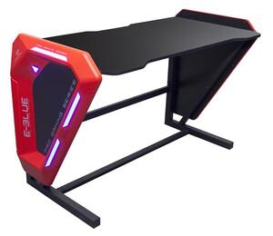 E-blue Herní stůl EGT002BK 125×62 cm — černá/červená