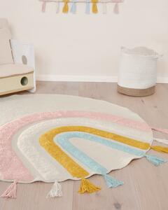 Béžový dětský koberec s vysokým podílem bavlny Kave Home Thaide, ø 100 cm