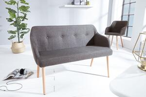 Dizajnová lavice Sweden tmavě šedá