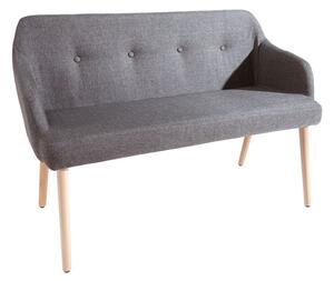 Dizajnová lavice Sweden tmavě šedá
