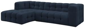 -25 % Dny MOMENTI– Bobochic Paris Tmavě modrá rohová pohovka Cloud 288 cm, levá