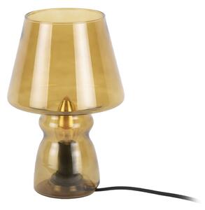 Hořčicově žlutá skleněná stolní lampa Leitmotiv Glass, výška 25 cm