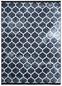 Chemex Moderní koberec Life - mřížka 1 - černý Rozměr koberce: 160x230 cm