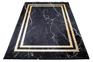 Chemex Moderní koberec Life - mramor 7 - černý Rozměr koberce: 140x200 cm