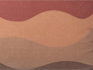 Hnědo-červený bavlněný polštář PT LIVING Clay Sunset, 45 x 45 cm